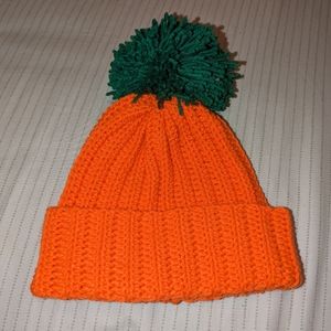 Handmade pumpkin beanie